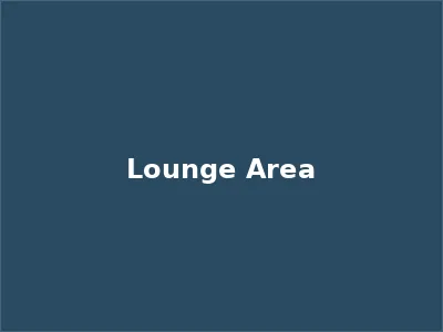 Comfortable lounge area with coffee bar